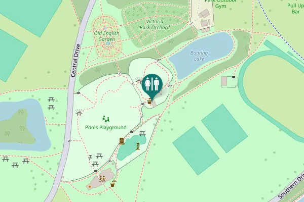 Map showing location of Greater London Toilet