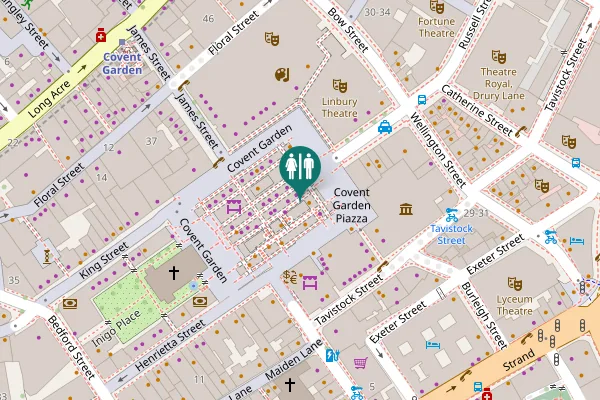 Map showing location of 27a Toilet