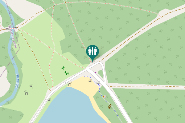 Map showing location of Hrodna Toilet