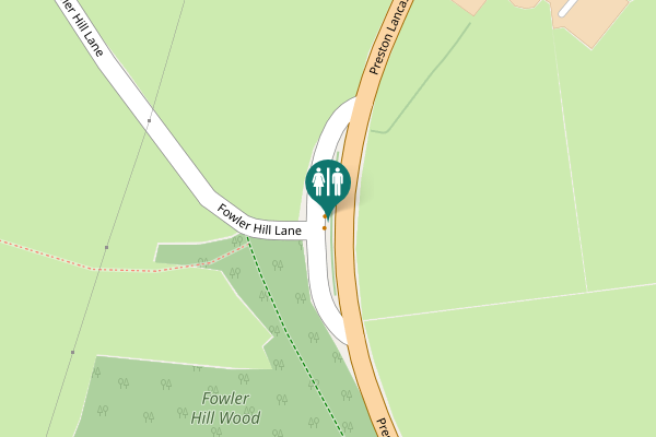 Map showing location of Borough of Wyre Toilet