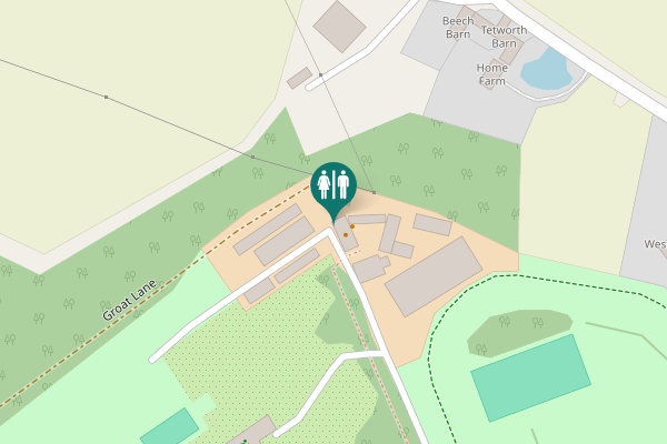 Map showing location of Groat Lane Toilet
