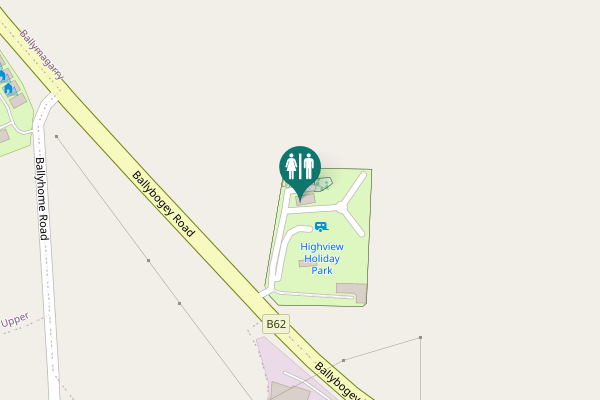 Map showing location of Ballybogey Road 219 Toilet