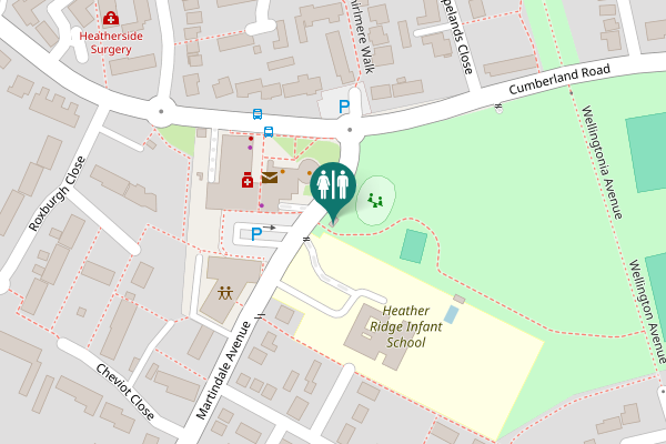 Map showing location of Martindale Avenue 21 Toilet