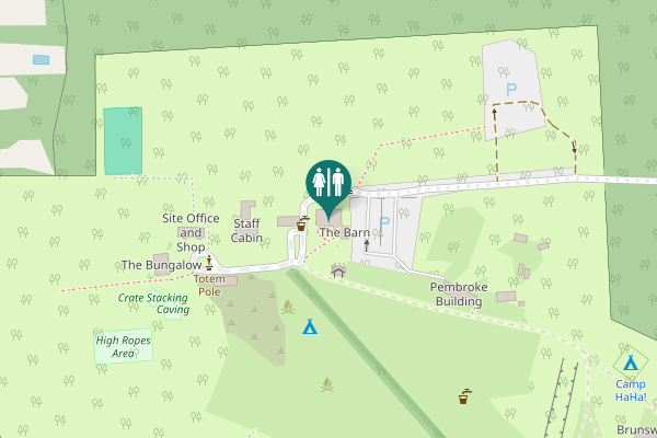 Map showing location of Portsmouth Road Toilet