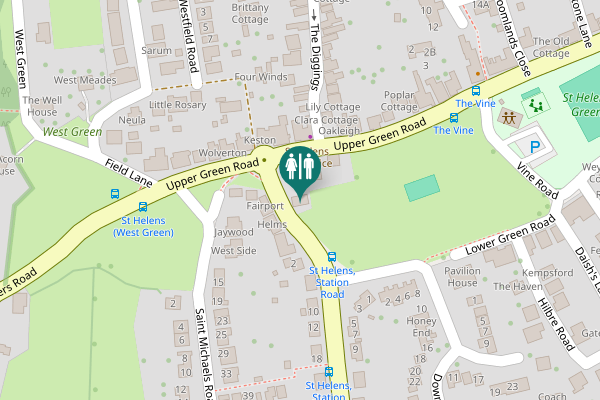 Map showing location of Ryde Toilet