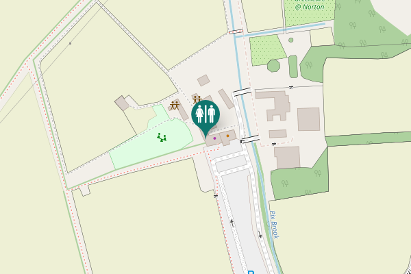 Map showing location of Kite Way Toilet