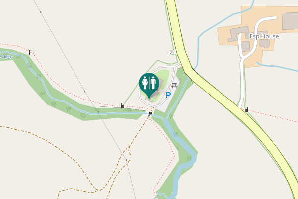 Map showing location of B1257 Toilet