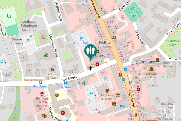 Map showing location of The Homend 8 Toilet