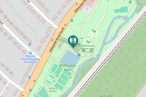 Map showing location of Abbeydale Road South Toilet