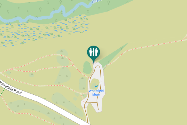 Map showing location of Rhinefield Road Toilet