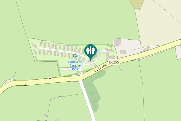 Map showing location of Turfy Hill Toilet