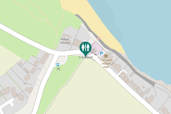 Map showing location of Cresswell