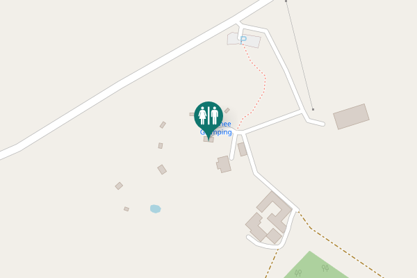 Map showing location of Old Military Road Toilet