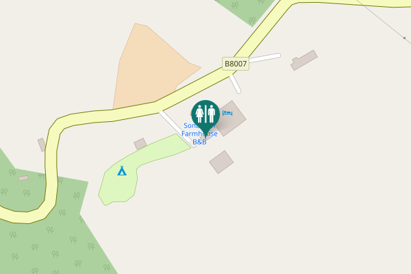 Map showing location of B8007 Toilet