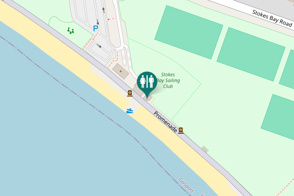 Map showing location of Promenade Toilet