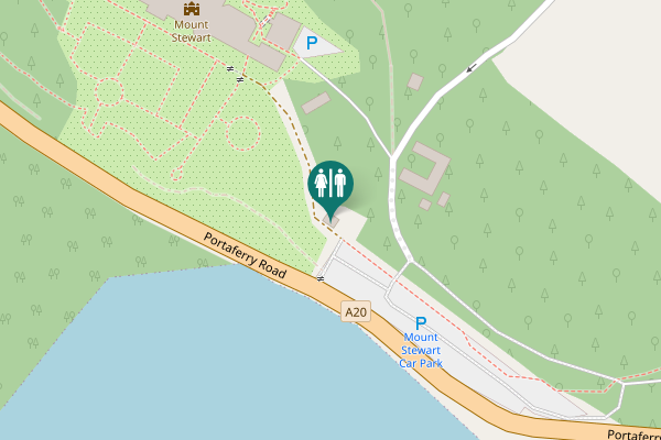 Map showing location of Portaferry Road Toilet