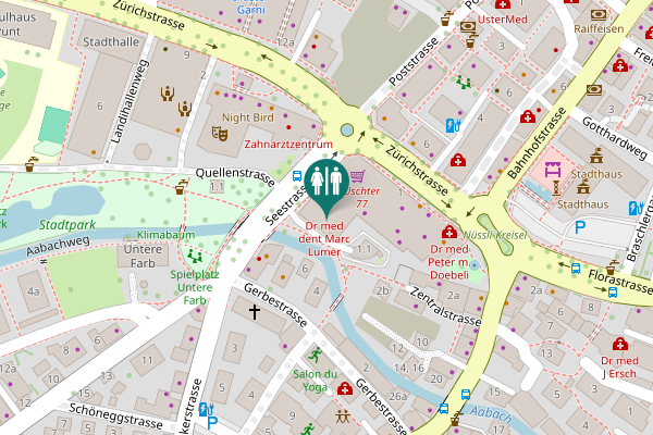 Map showing location of Seestrasse 1 Toilet