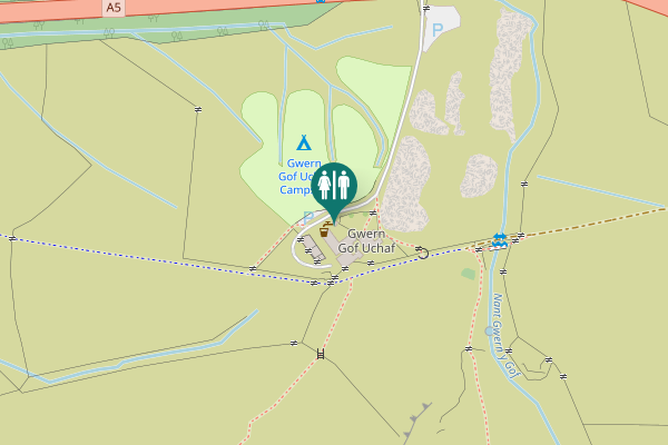Map showing location of A5 Toilet