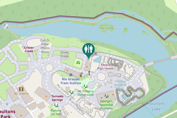 Map showing location of New Forest Toilet