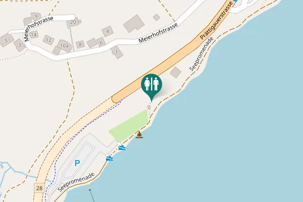 Map showing location of Seepromenade Toilet