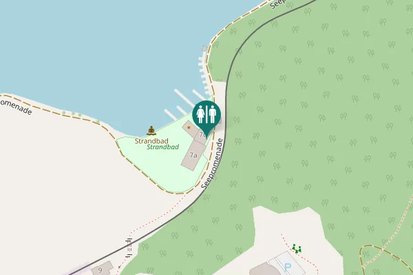 Map showing location of Seepromenade Toilet