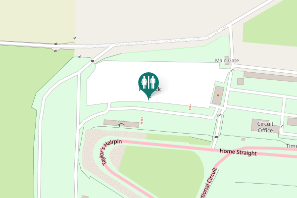 Map showing location of Paddock 2 Toilet