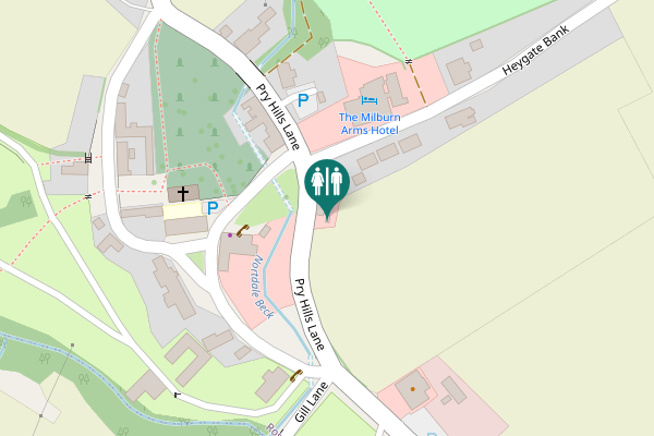 Map showing location of Pry Hills Lane 12 Toilet