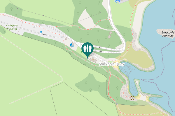 Map showing location of Stackpole Toilet