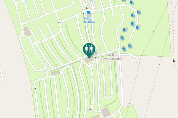 Map showing location of Cofton Lane Toilet