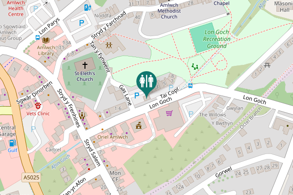 Map showing location of Tai Copr 1 Toilet