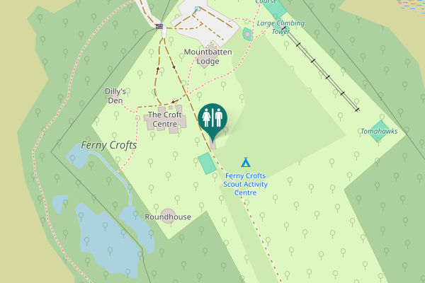 Map showing location of Yew Tree Heath Road Toilet