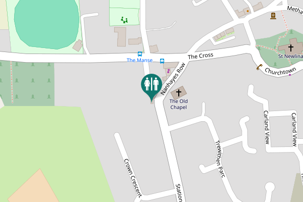 Map showing location of Curtis VC Close Toilet