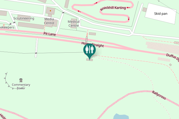 Map showing location of Skid pan Toilet