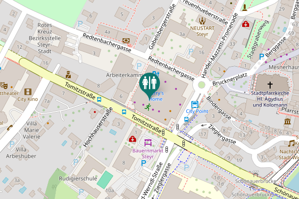 Map showing location of Redtenbachergasse 1 Toilet