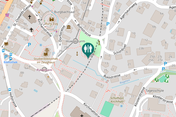Map showing location of Kirchenstrasse 15a Toilet