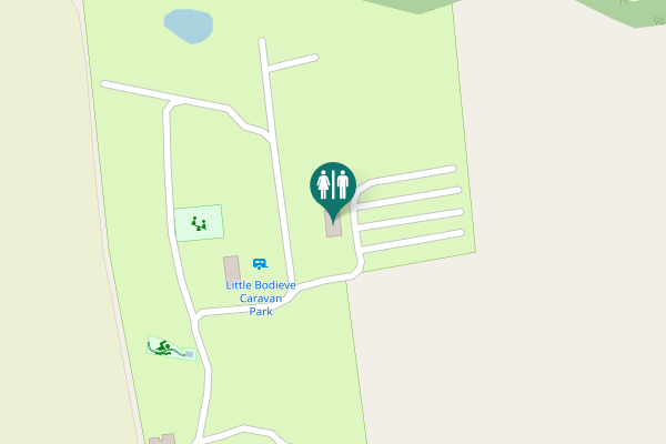 Map showing location of Bodieve Toilet