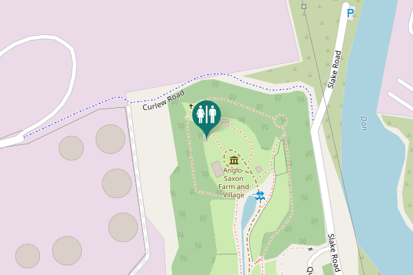Map showing location of Curlew Road Toilet