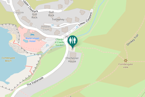 Map showing location of The Esplanade Toilet