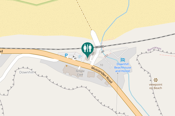 Map showing location of Mussenden Road 10 Toilet