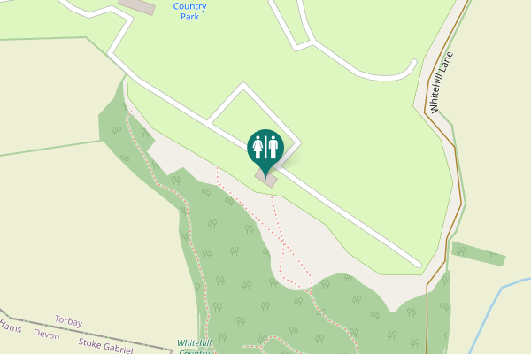 Map showing location of Whitehill Lane Toilet