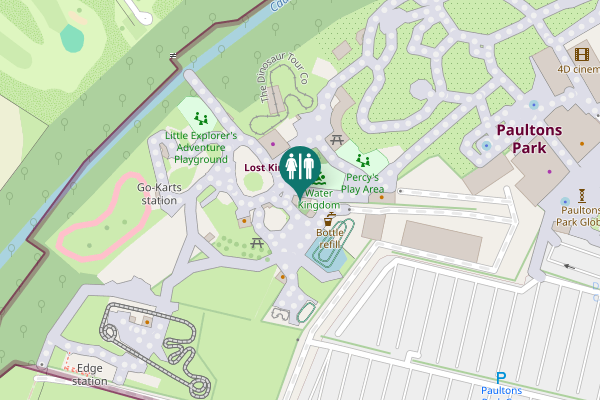 Map showing location of New Forest Toilet