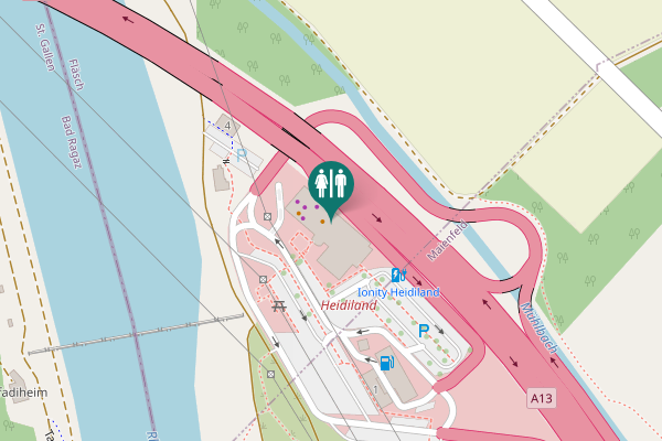 Map showing location of 2 Toilet