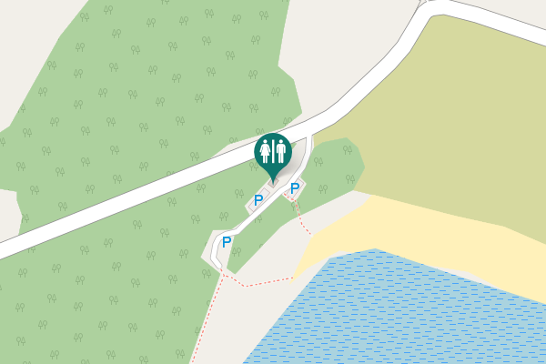 Map showing location of Brighouse Bay Car Park toilet