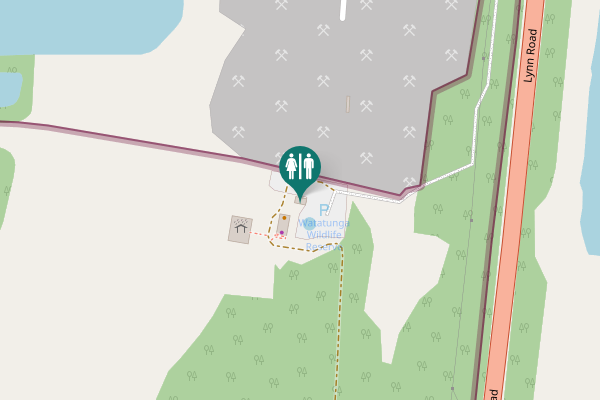 Map showing location of Watatunga Wildlife Reserve Driveway Toilet