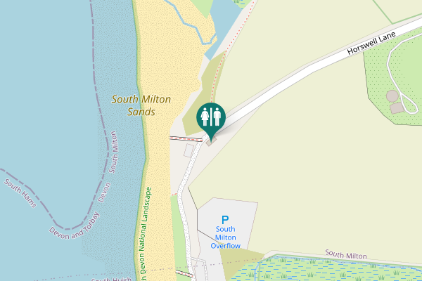 Map showing location of Horswell Lane Toilet