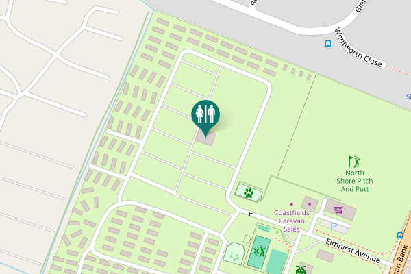 Map showing location of Gleneagles Drive Toilet