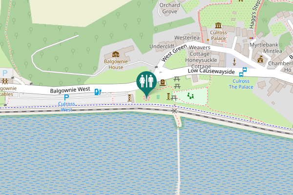 Map showing location of Low Causewayside Toilet