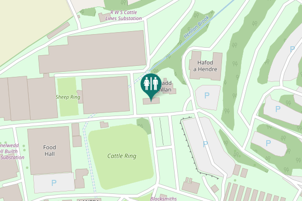 Map showing location of Avenue G Toilet
