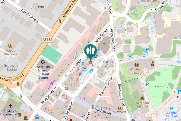 Map showing location of King Street 41 Toilet