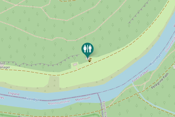 Map showing location of Peregrine Path Toilet